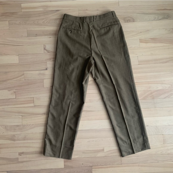 VINTAGE - 90s Tommy Hilfiger Tweed Dress Pants – Men/Women Classic Tailored - Picture 14 of 15